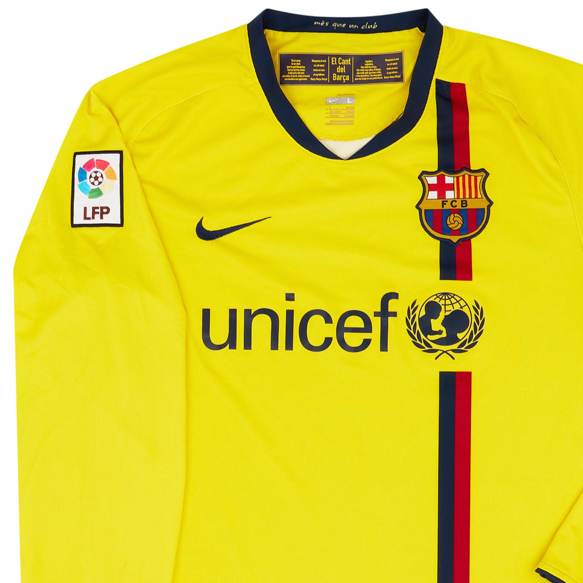 2008-09 FC Barcelona Long Sleeve Away Shirt