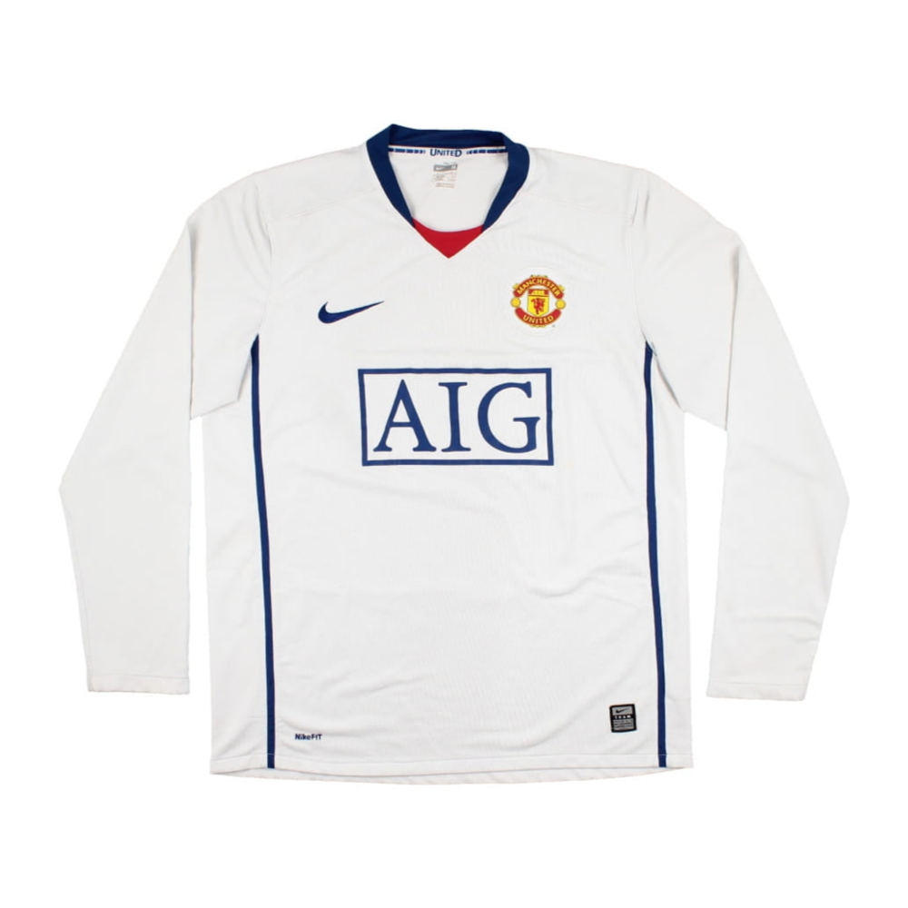2008-09 Manchester United FC Long Sleeve Away Shirt