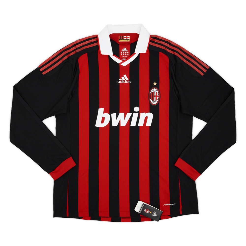 2009-10 AC Milan Long Sleeve Home Shirt
