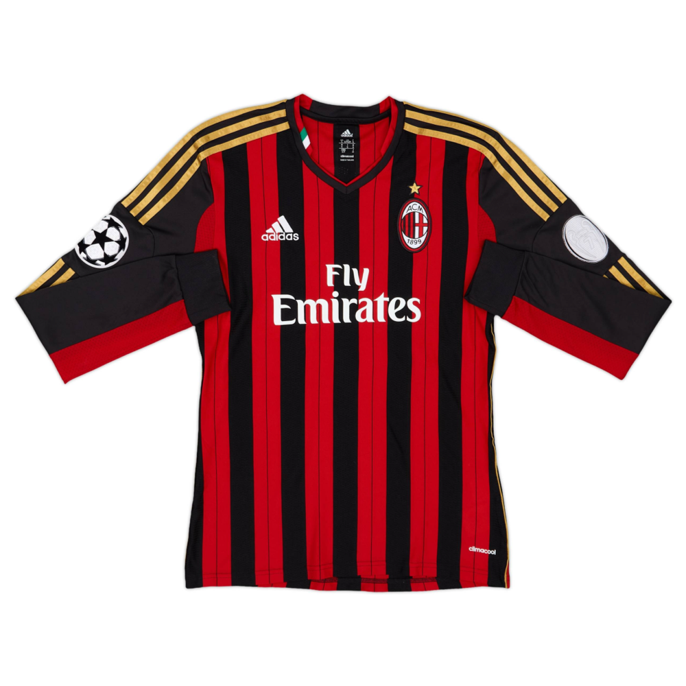 2013-14 AC Milan Long Sleeve Home Shirt