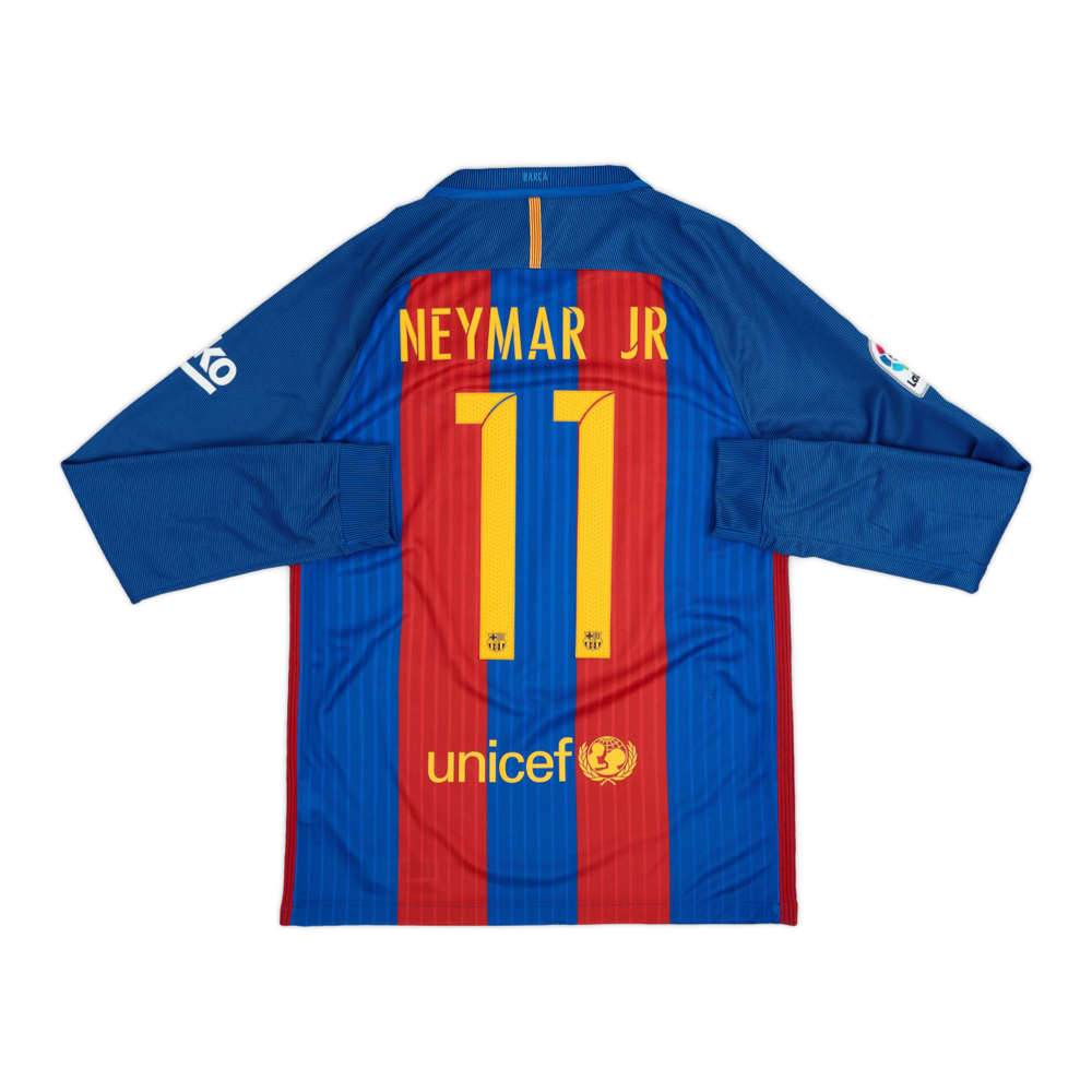 2016-17 FC Barcelona Long Sleeve Home Shirt