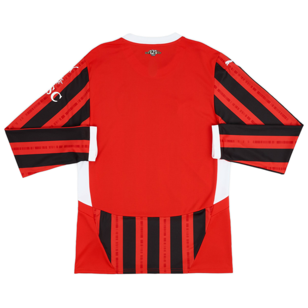 2024-25 AC Milan Home Kit Long Sleeve