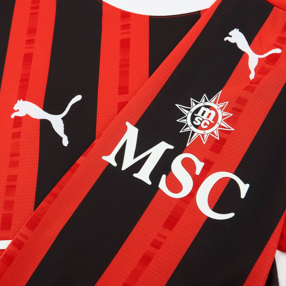 2024-25 AC Milan Home Kit Long Sleeve